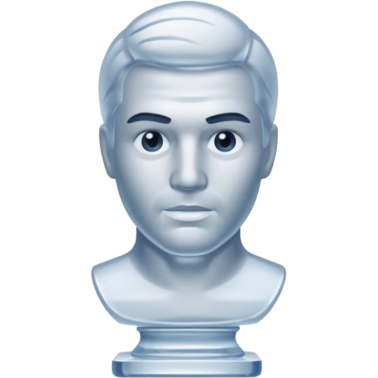 ice Sculpture bust man emoji