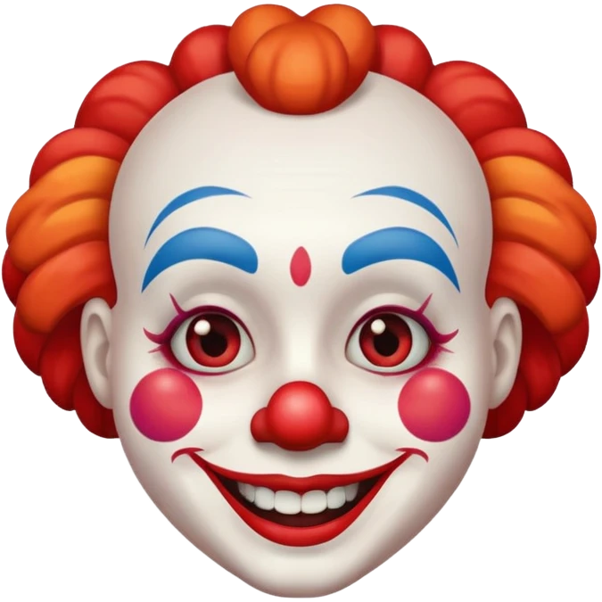 clown smile friendly emoji