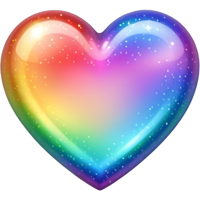 heart with a rainbow sparkle emoji