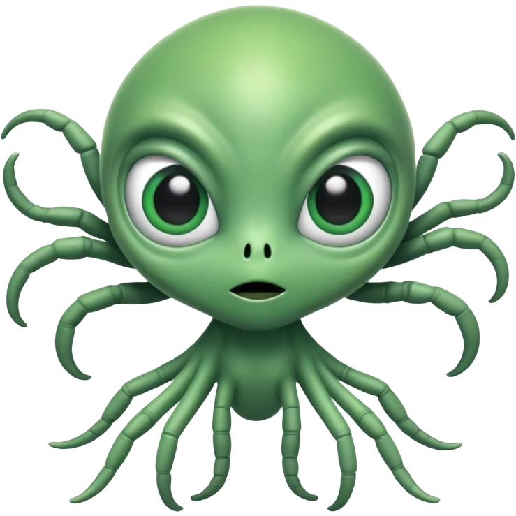 a weird alien  emoji