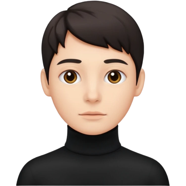 검정 목폴라 emoji