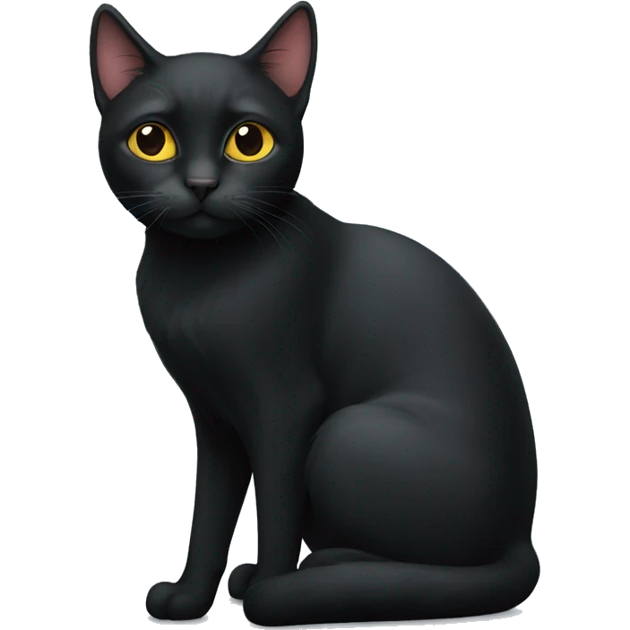 Black cat emoji