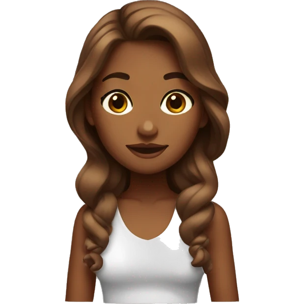 big brown girl beautiful emoji