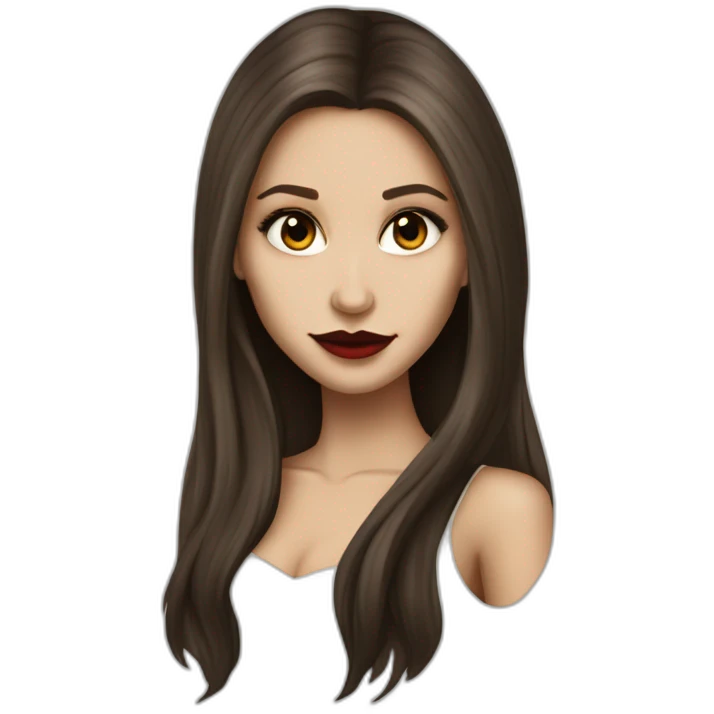 Katerina Pearce vampire diares with long hair by Nina dobrev emoji