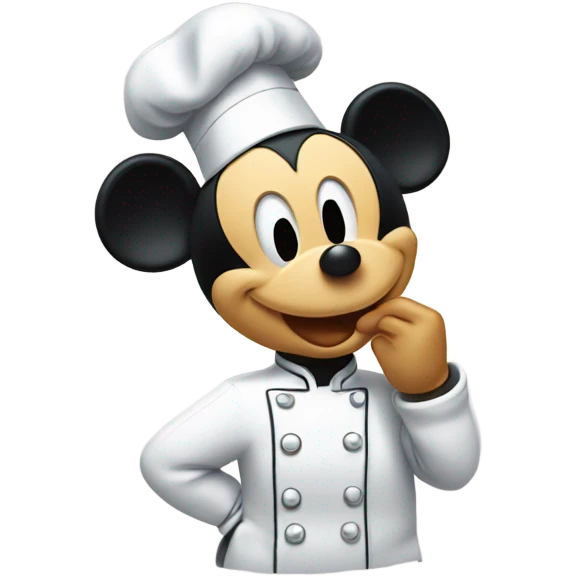 Mickey Mouse doing a chefs kiss emoji