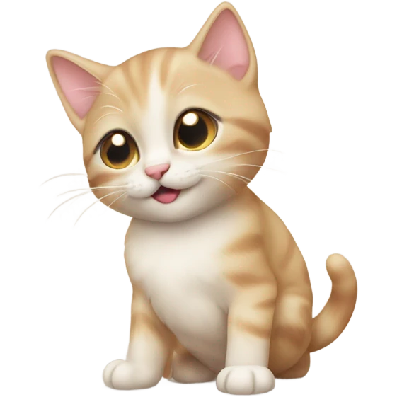 kitten winking emoji