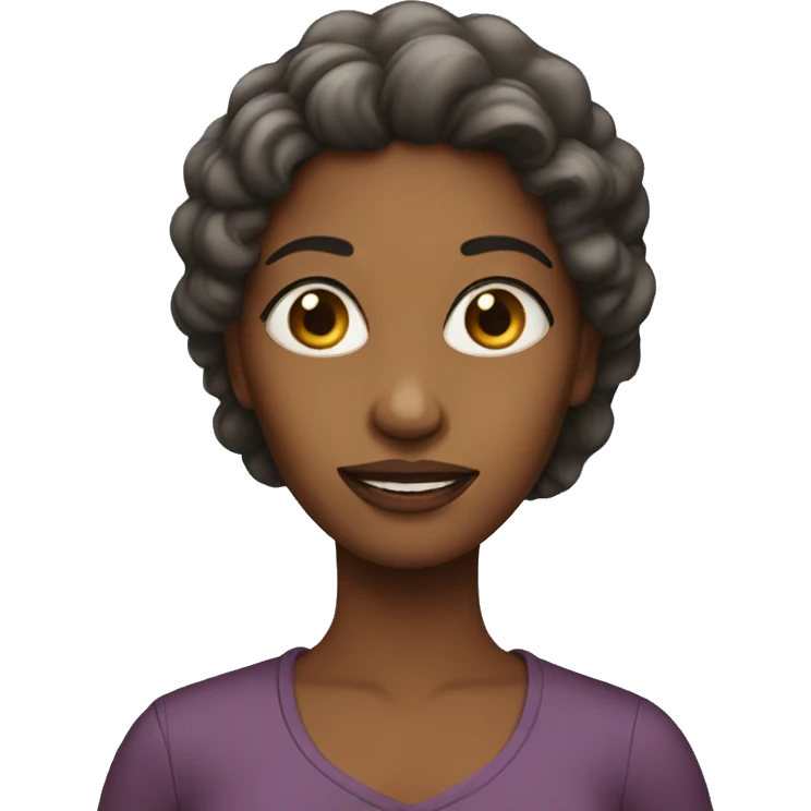 woman make stories emoji