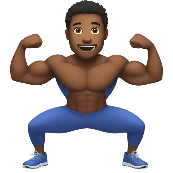 warm up work out  emoji