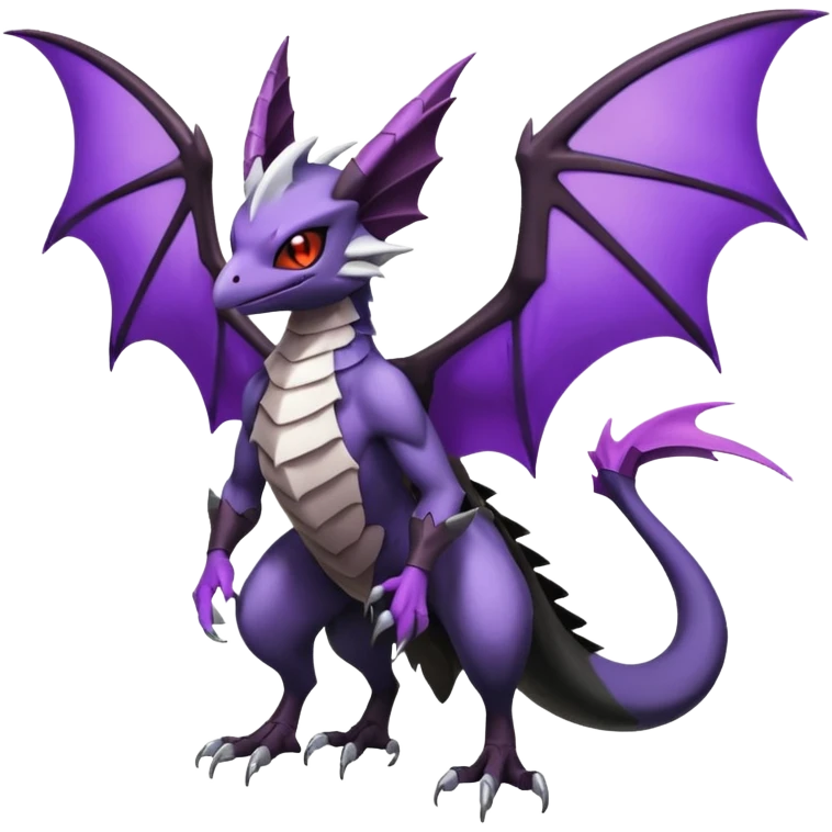 Noibat-Noivern-Silvally-Fakémon-hybrid-creature (full body)  emoji