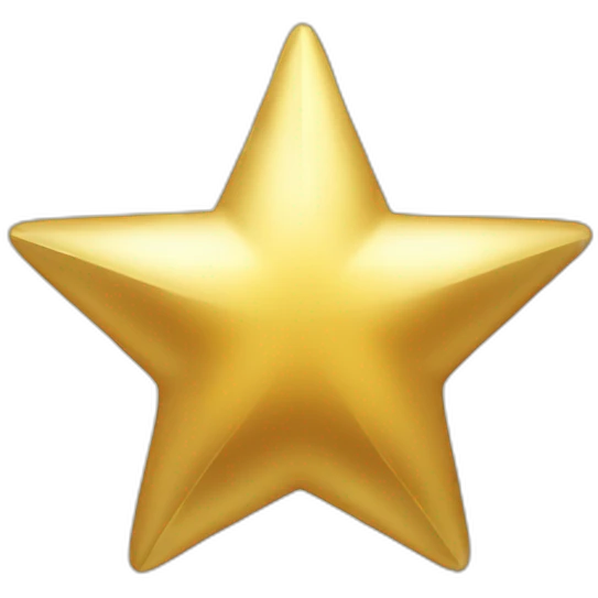 shining gold star emoji