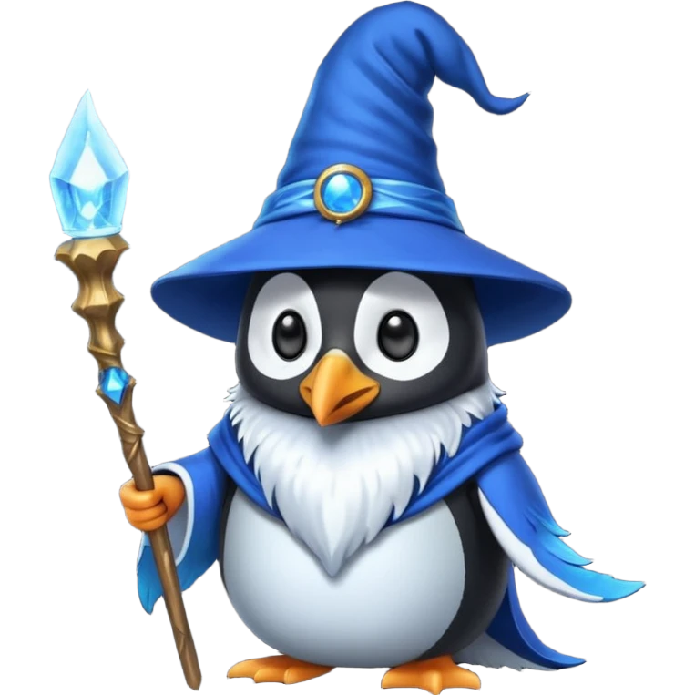 Penguin Wizard emoji