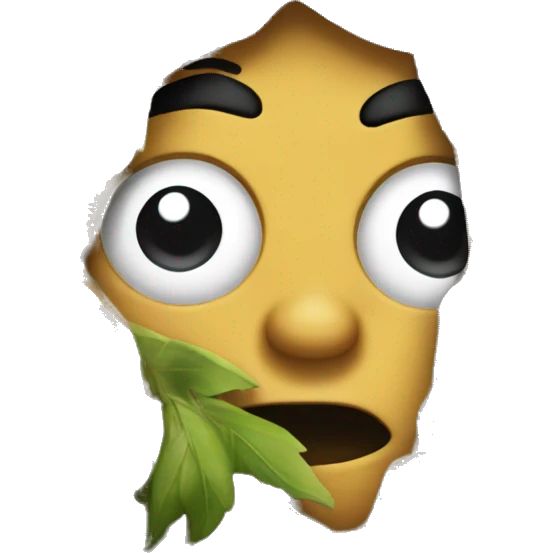 man hiding behind a tree emoji