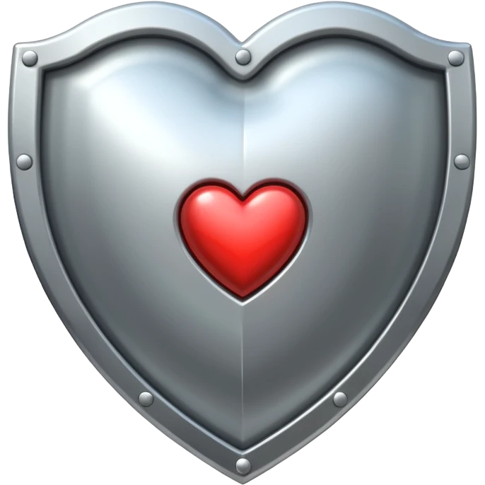 heart symbol with a protective shield emoji