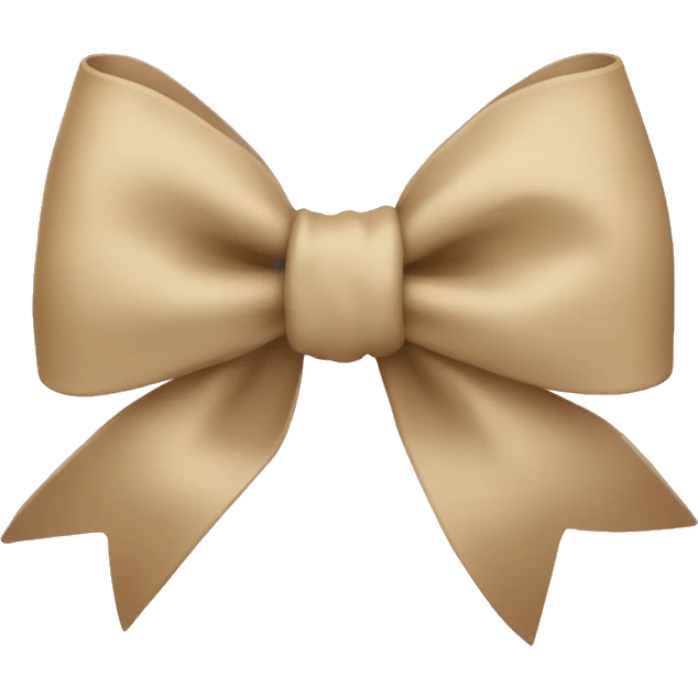 Beige Bow emoji