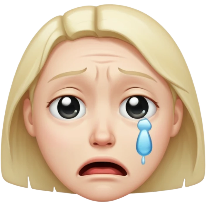 crying face emoji, expressive and clear emoji