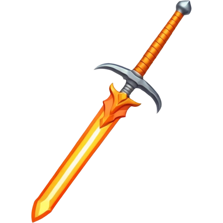 fire sword striking down emoji