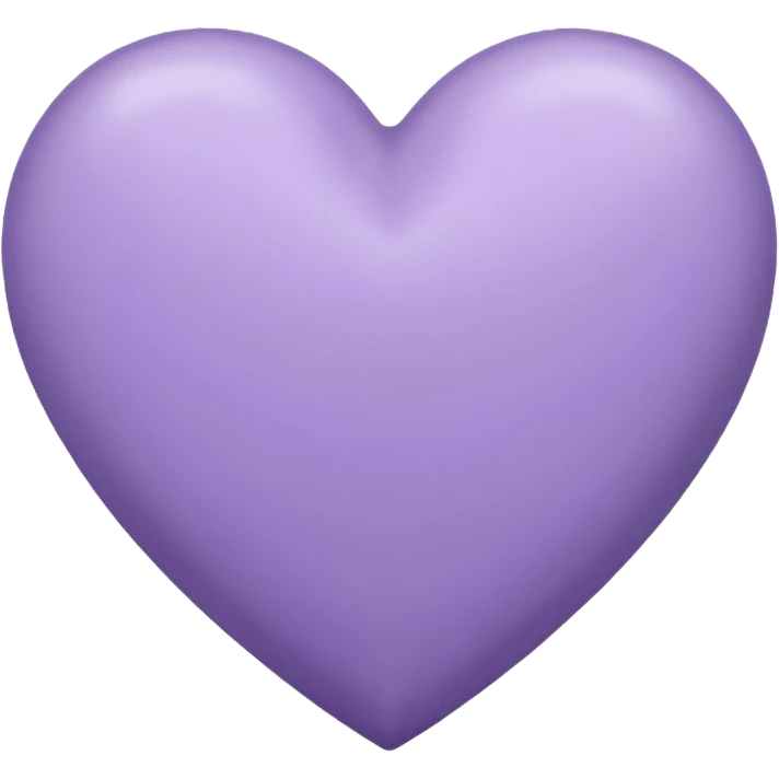 Corazón color lavanda  emoji