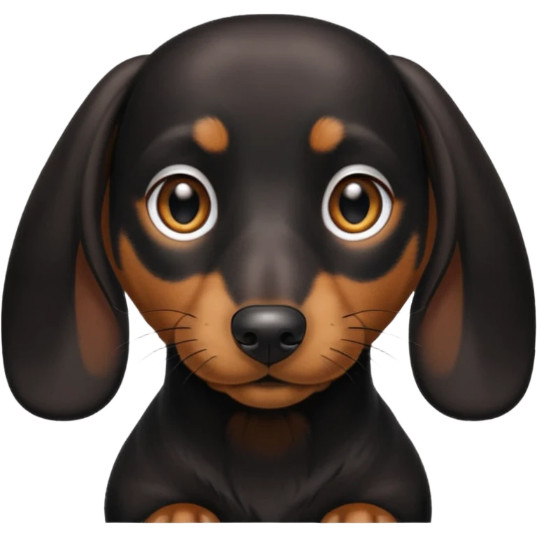 dachsund black emoji