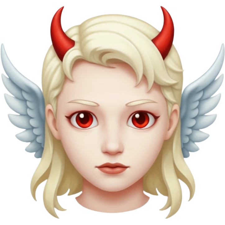 angel and devil mixed emoji