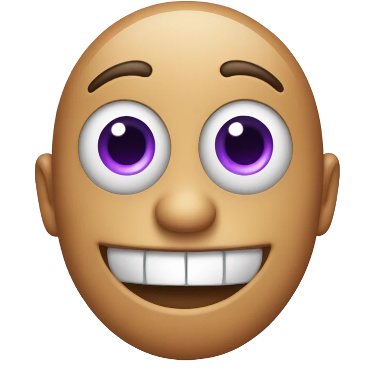A purple emoji sticking tonge out emoji