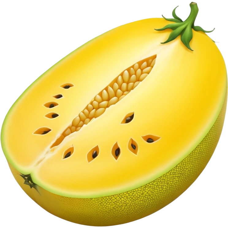 canary whole very yellow melon oval shape emoji
