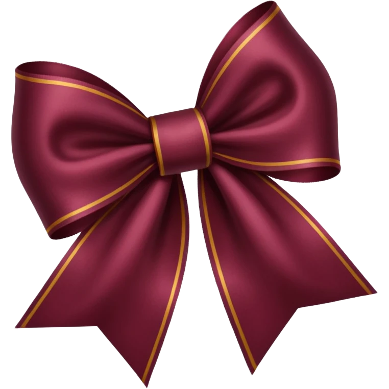 bordo kurdele koyu renk  emoji