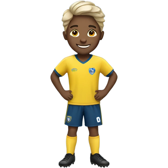 happy boys in soccer gear emoji