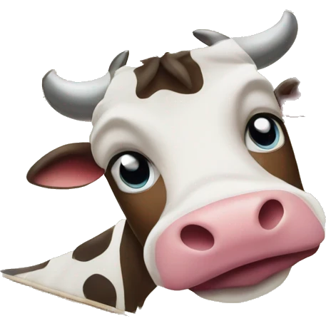 Cow colored doormat emoji