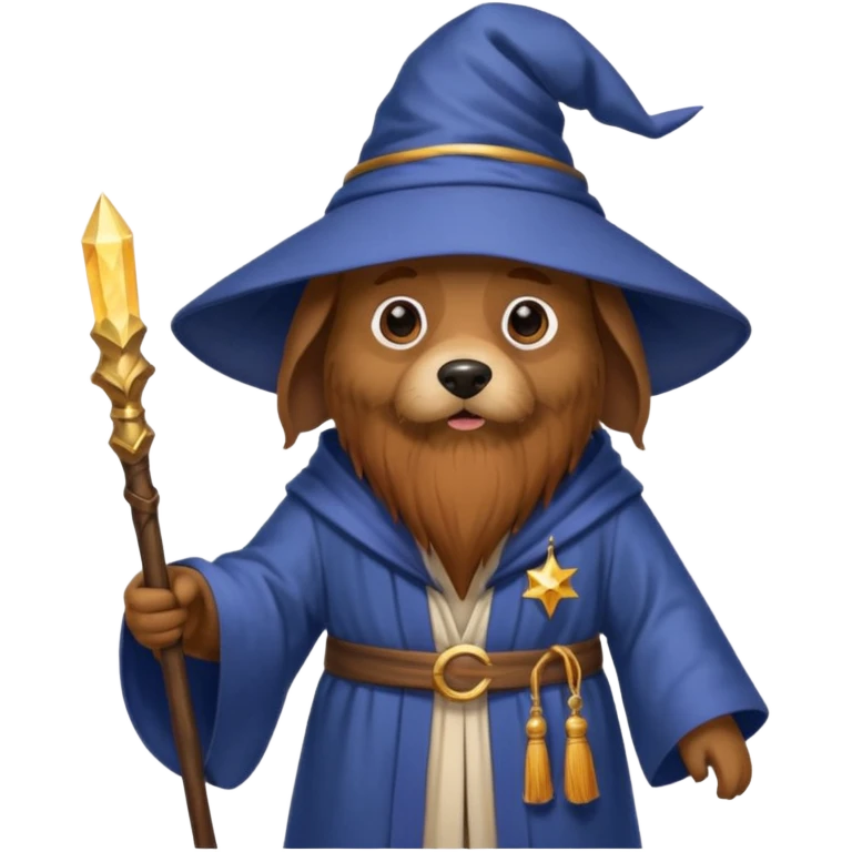 Dog wizard emoji