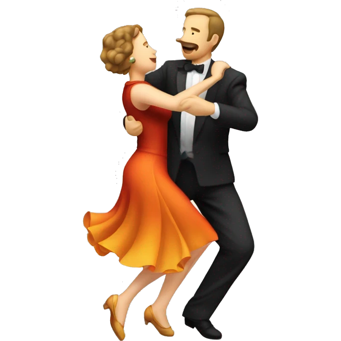 slow dancing tango swing voador emoji
