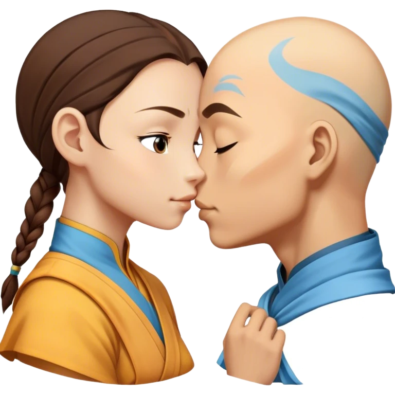 Aang and katara kiss emoji