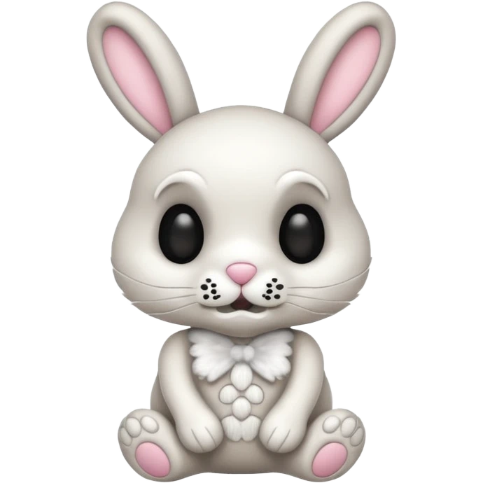 Emoji d'une peluche lapin squelette emoji