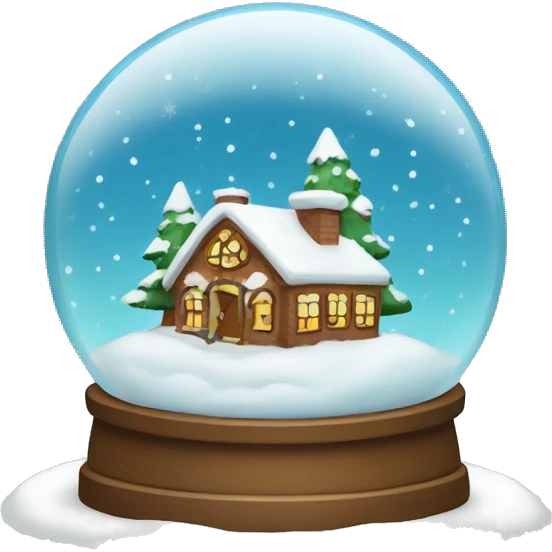 Christmas snow globe emoji