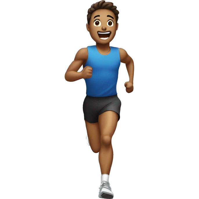 running after the clock emoji