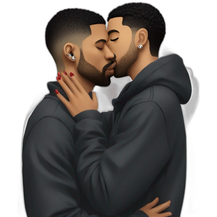 drake kissing 21 savage emoji