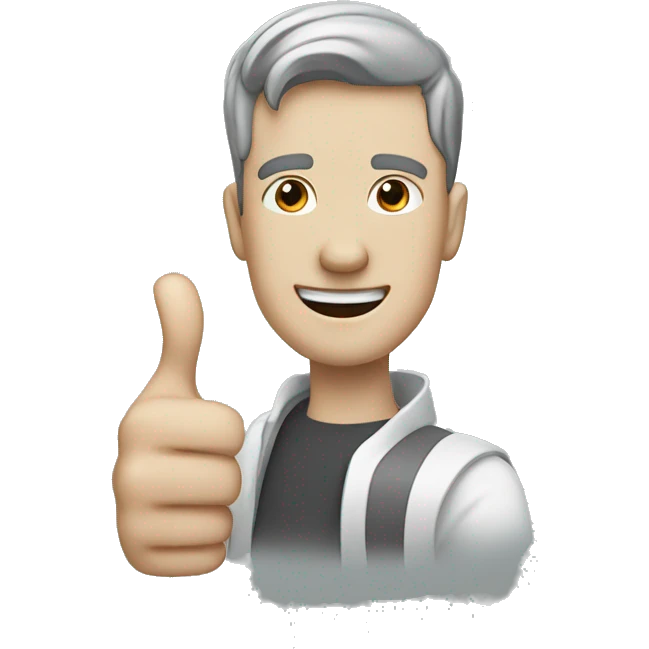 A neck with a thumbs up ￼ emoji