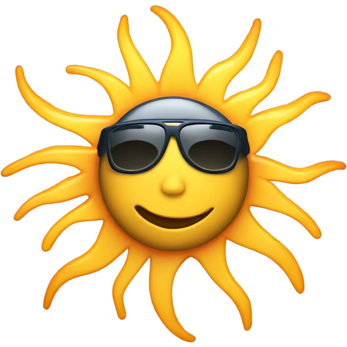 sporty sun emoji