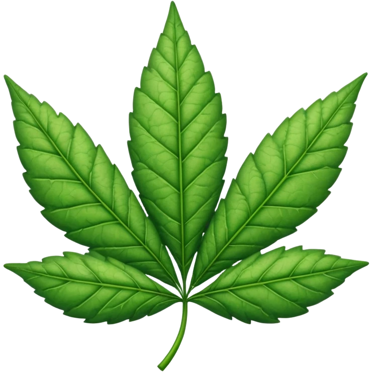Cute weed leaf emoji