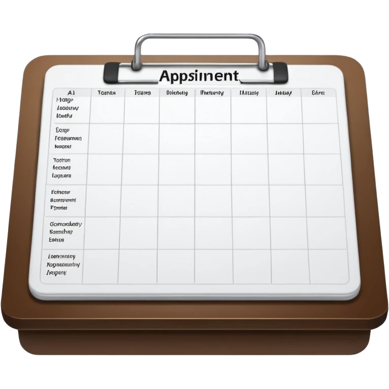 جدول مواعيد emoji