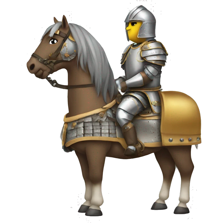 Horse with armour emoji