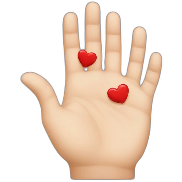 Hands shaped like heart emoji