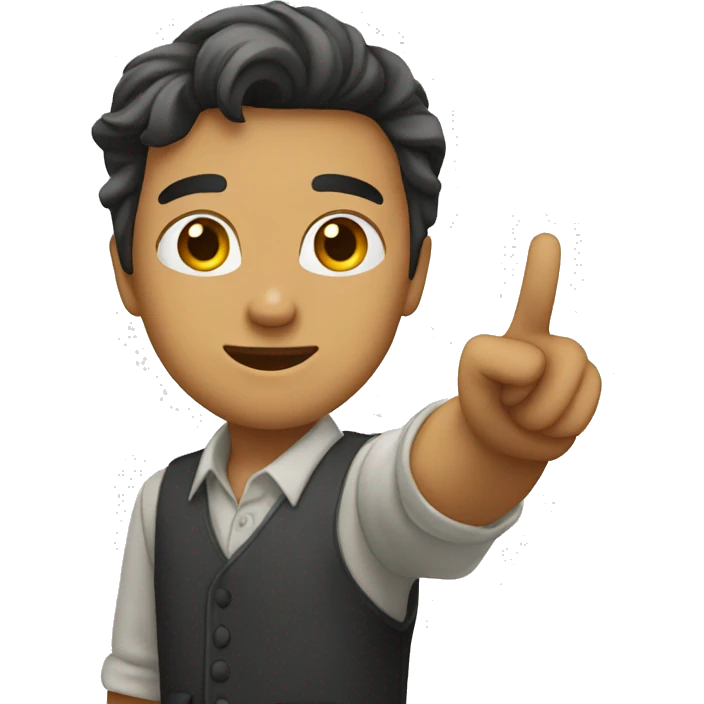 person pointing finer emoji