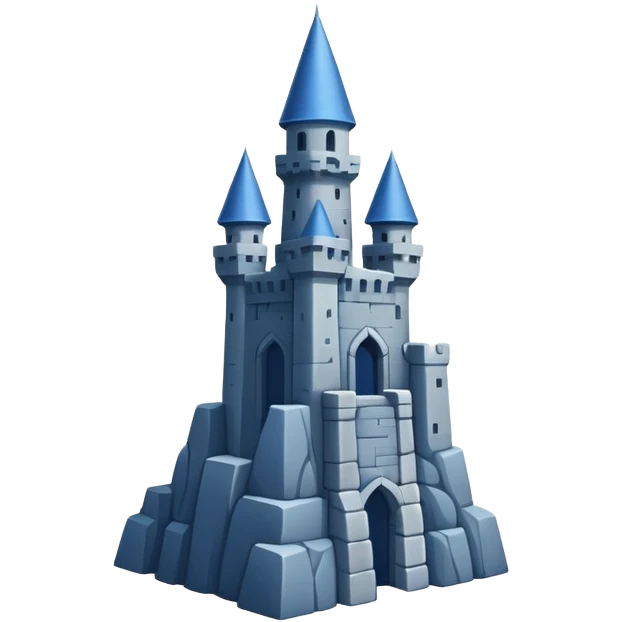 blue fortress emoji