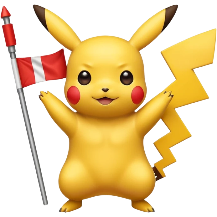 Pikachu Perú flag emoji