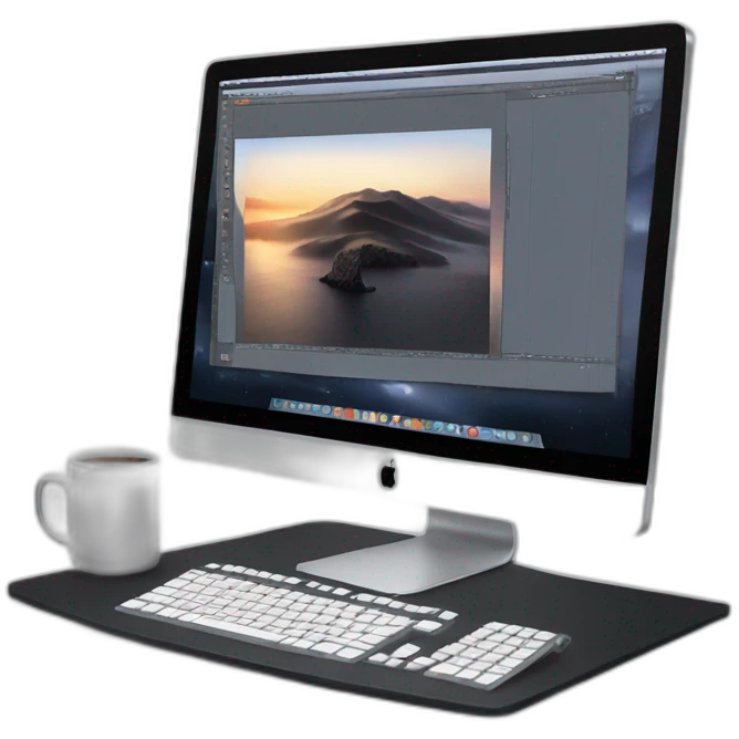 Mac Studio with studio display  emoji