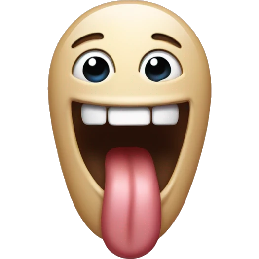 Tongue out saying lawl  emoji
