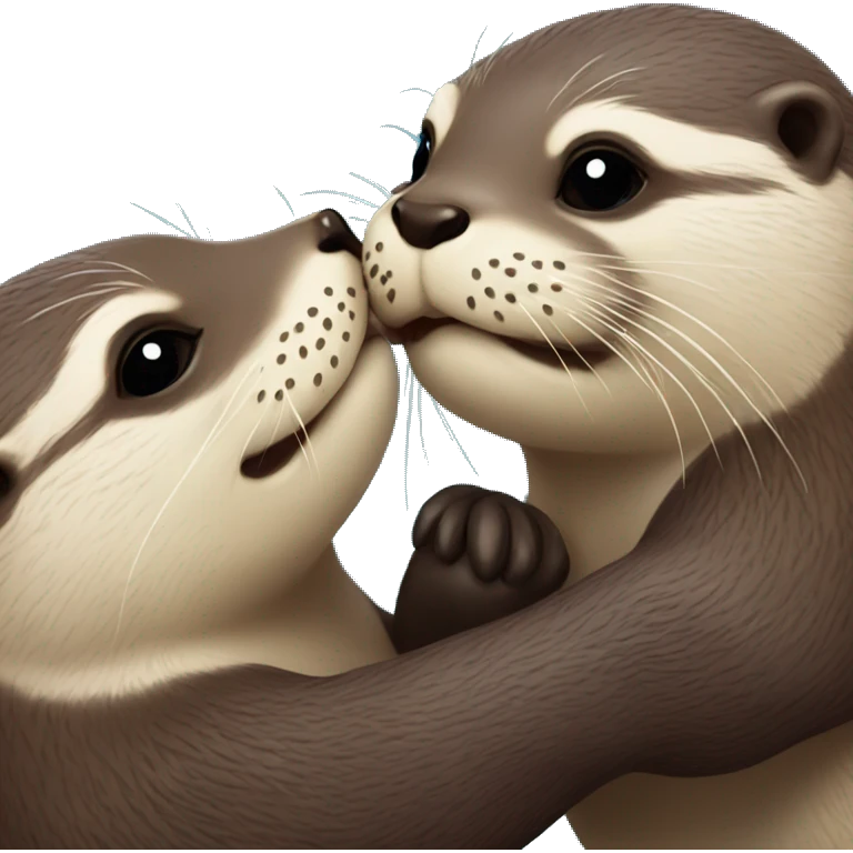otters kissing  emoji