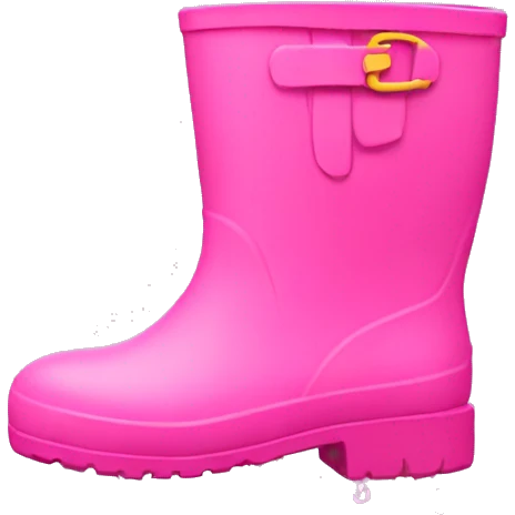 Pink rain boots emoji