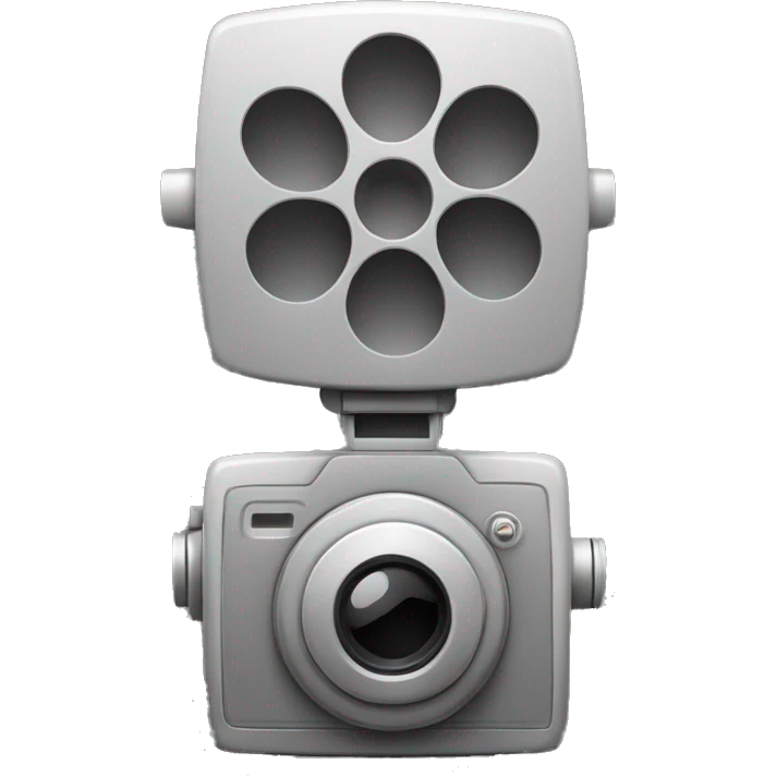 movie camera icon only grey color emoji