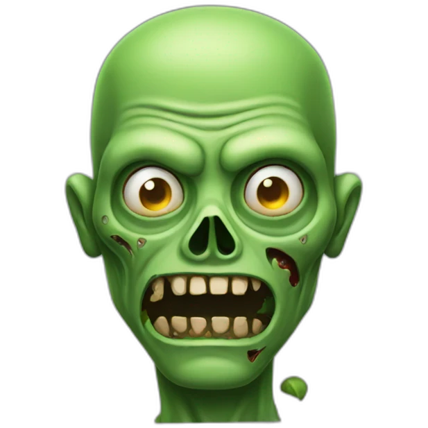 Green zombie emoji